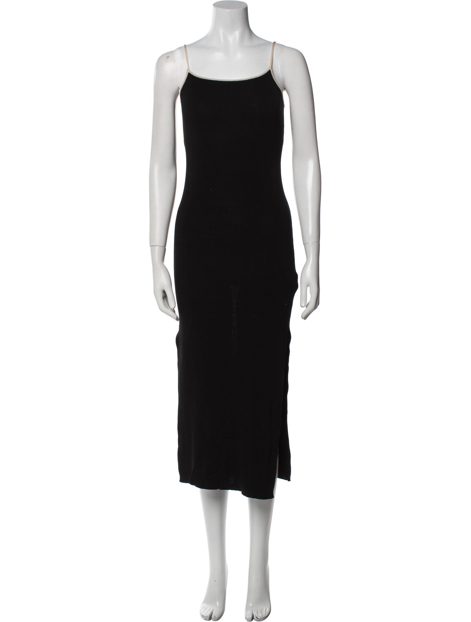 St. Agni Square Neckline Midi Length Dress