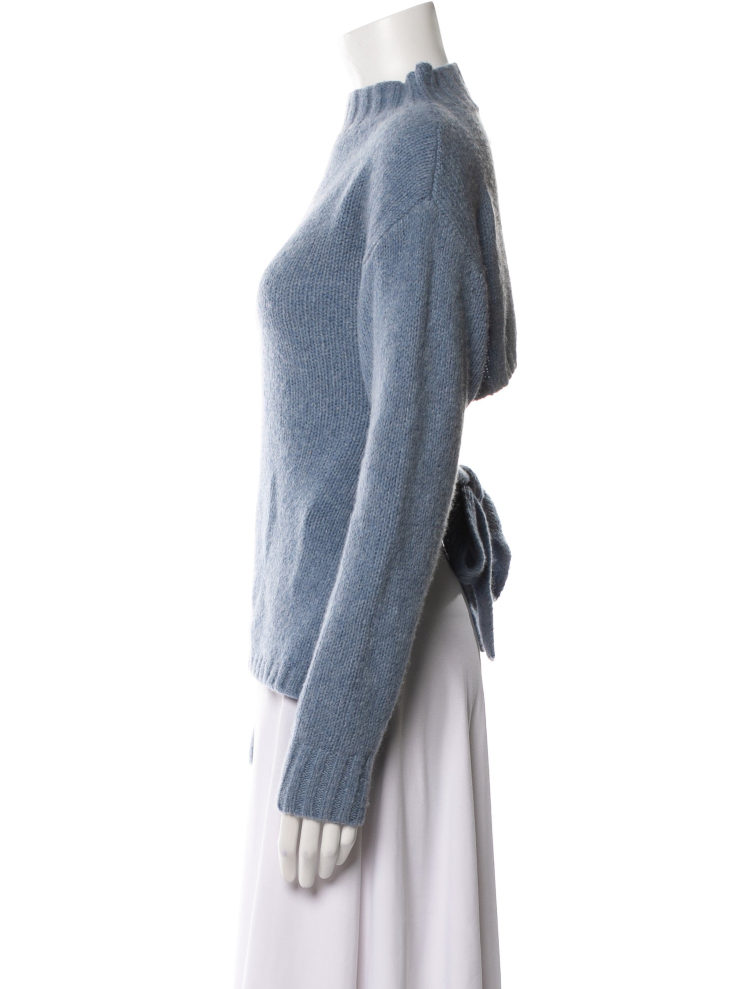 St. Agni Merino Wool Mock Neck Sweater