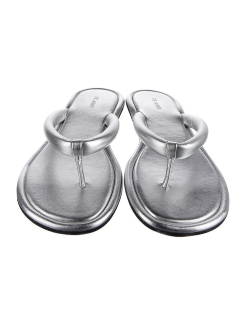 St. Agni Leather Flip Flops