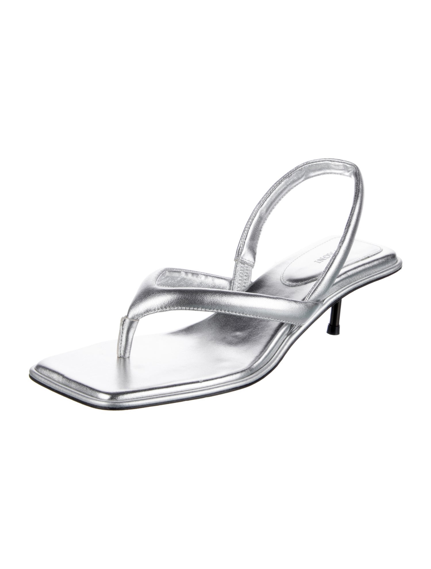 St. Agni Leather Slingback Sandals