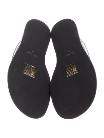 St. Agni Leather Flip Flops
