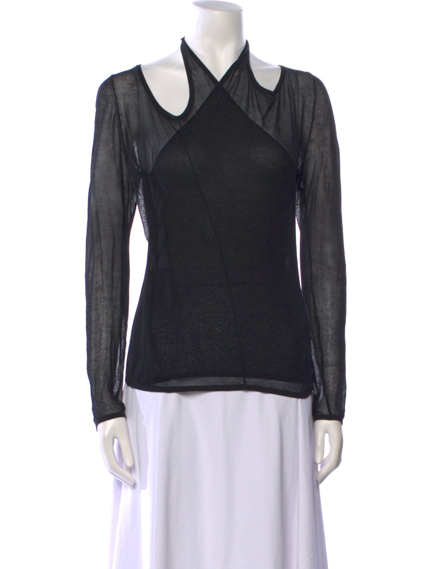 St. Agni V-Neck Long Sleeve Top