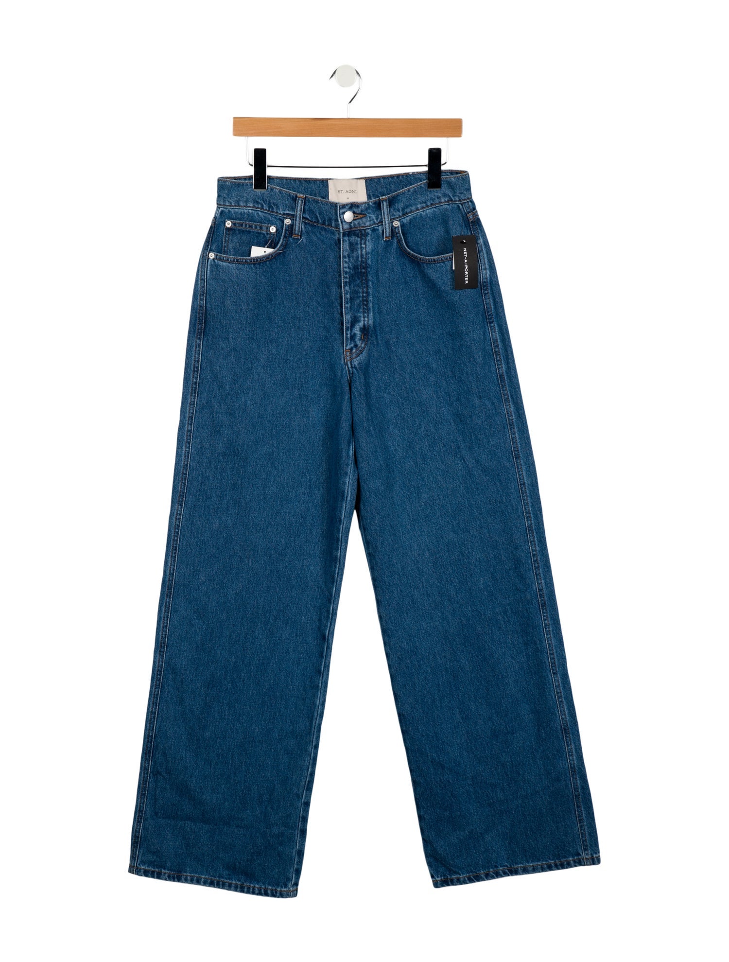 St. Agni Mid-Rise Wide Leg Jeans