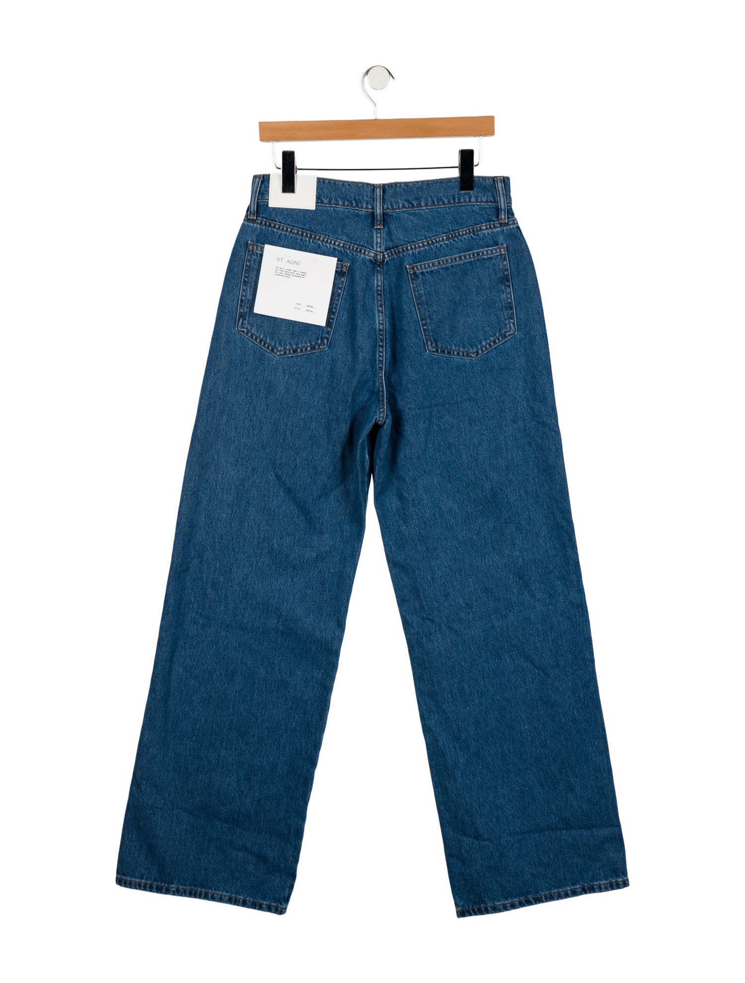 St. Agni Mid-Rise Wide Leg Jeans