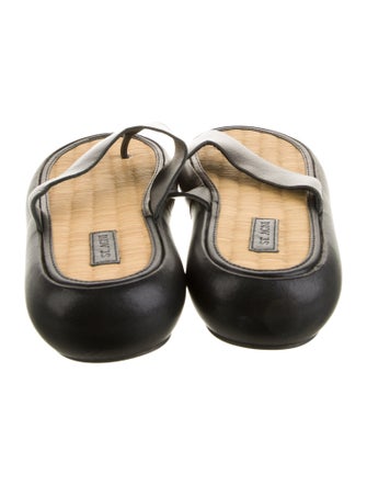 St. Agni Leather Flip Flops