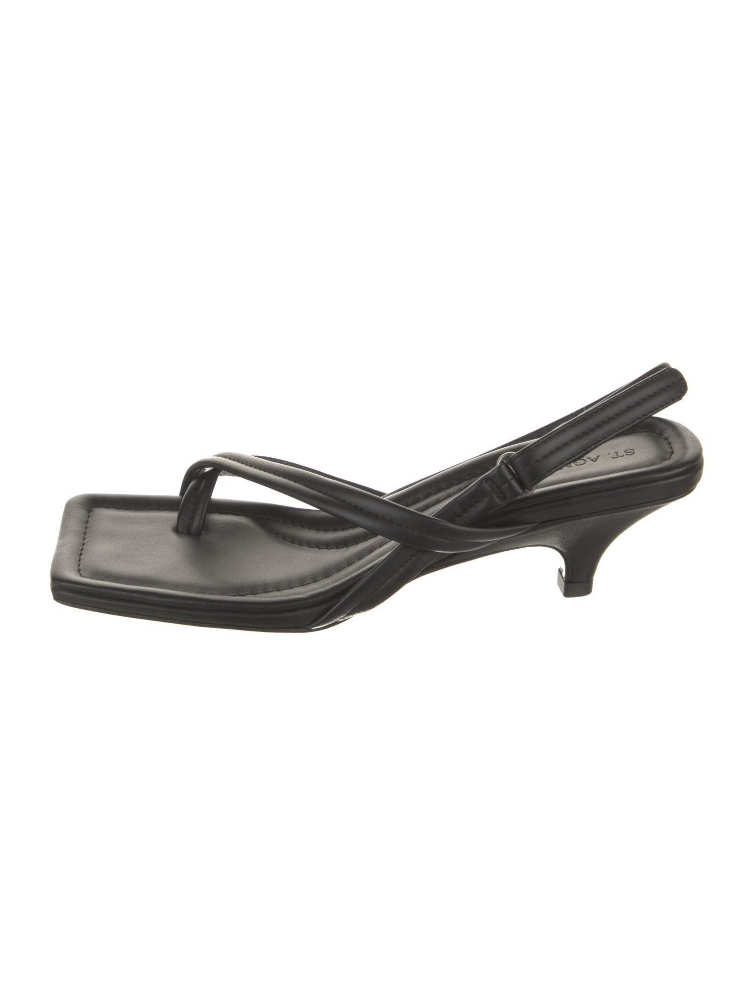 St. Agni Leather Slingback Sandals