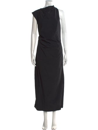 St. Agni Cowl Neck Long Dress