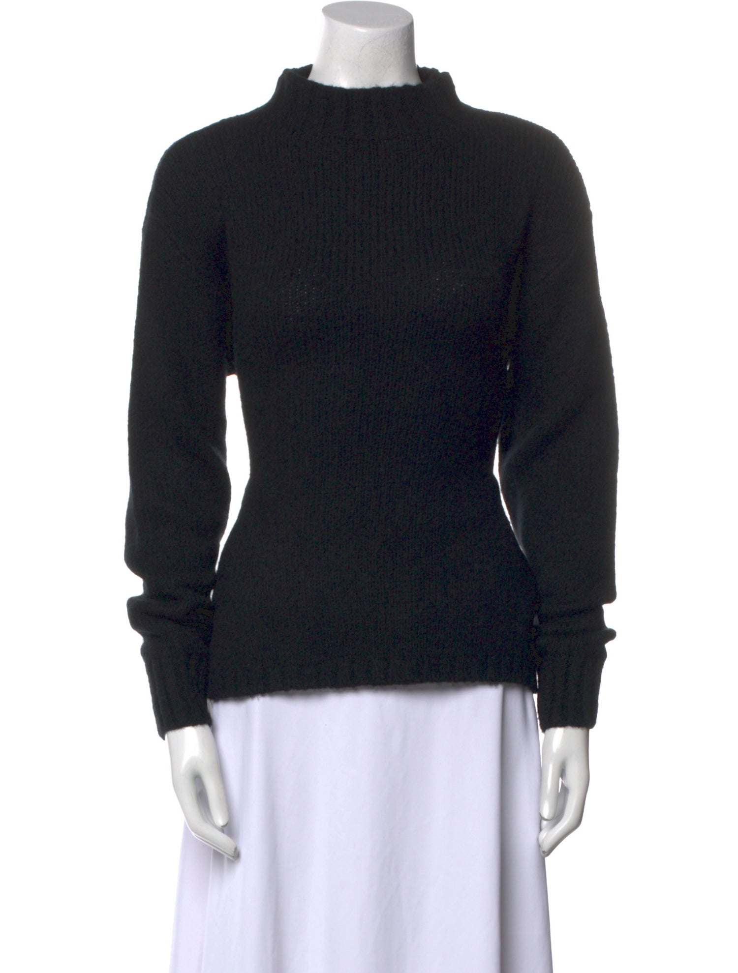 St. Agni Merino Wool Mock Neck Sweater