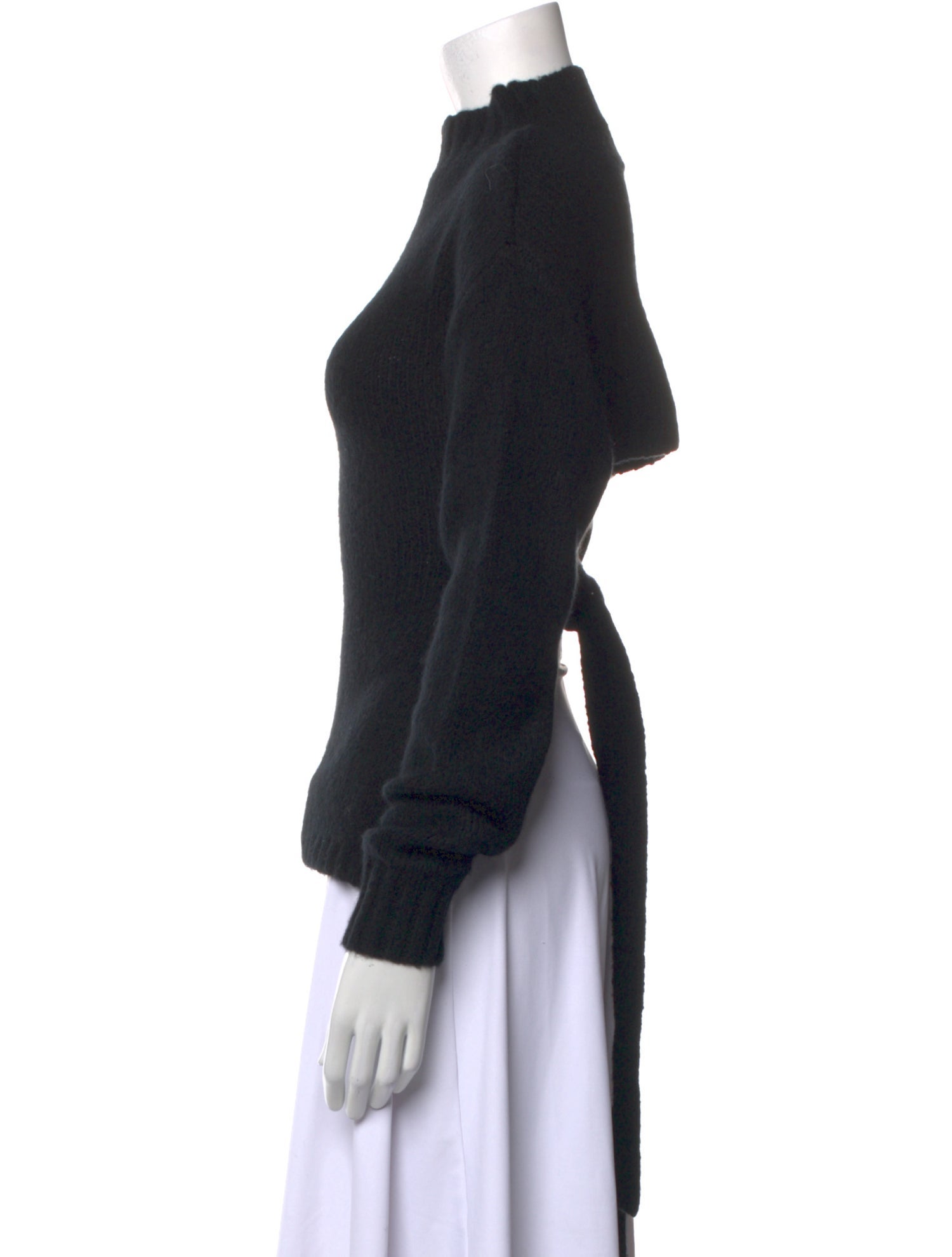 St. Agni Merino Wool Mock Neck Sweater