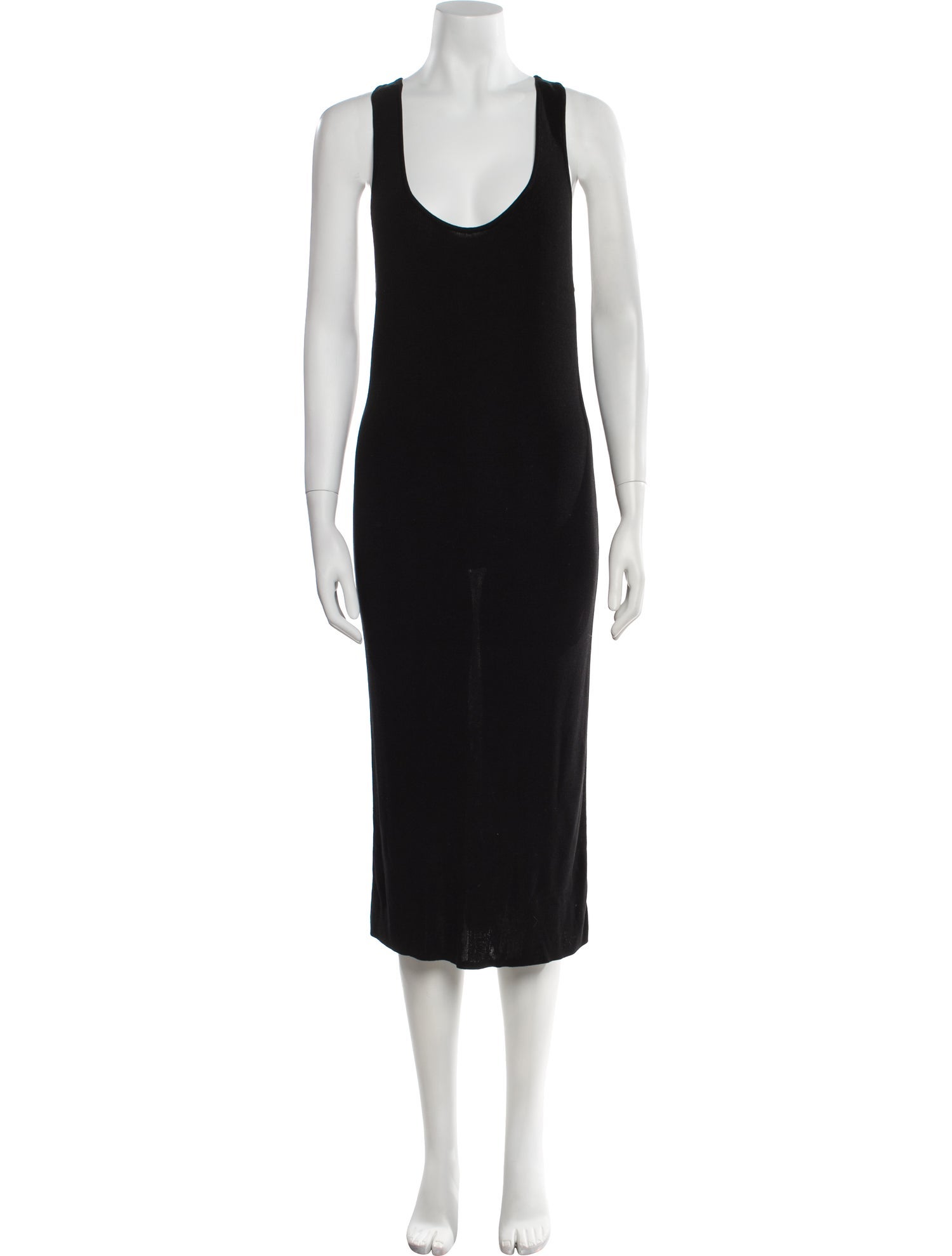 St. Agni Scoop Neck Midi Length Dress