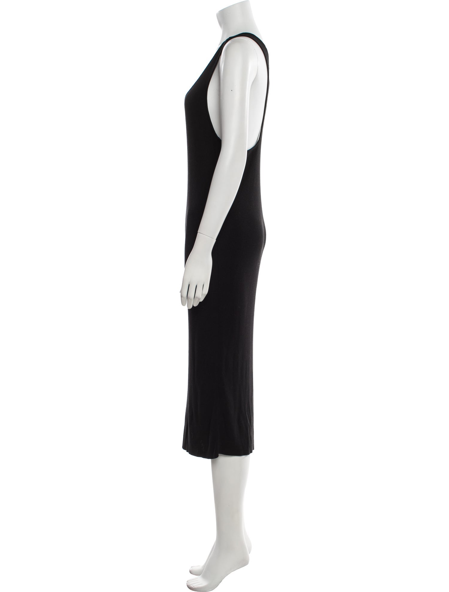 St. Agni Scoop Neck Midi Length Dress