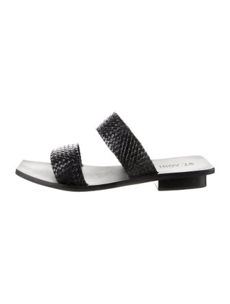 St. Agni Leather Slides