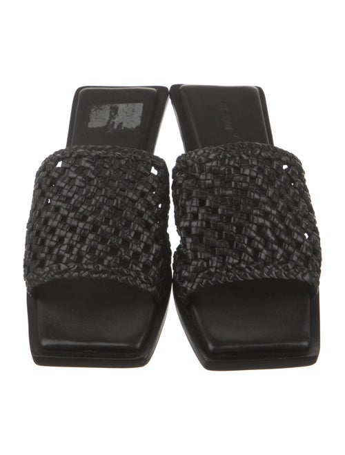 St. Agni Leather Patterned Slides