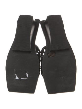 St. Agni Leather Patterned Slides