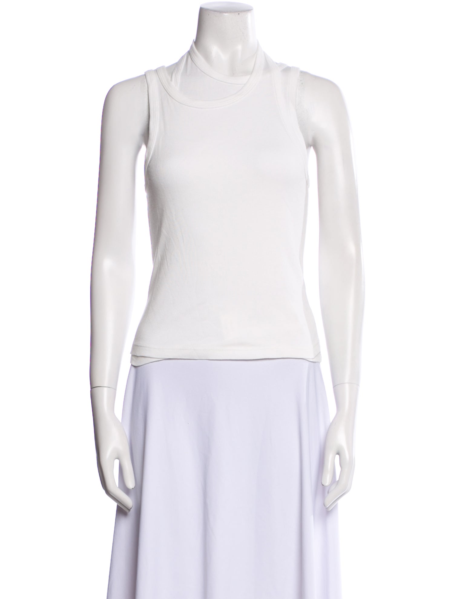 St. Agni Mock Neck Sleeveless Top