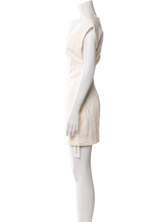 St. Agni Bateau Neckline Mini Dress