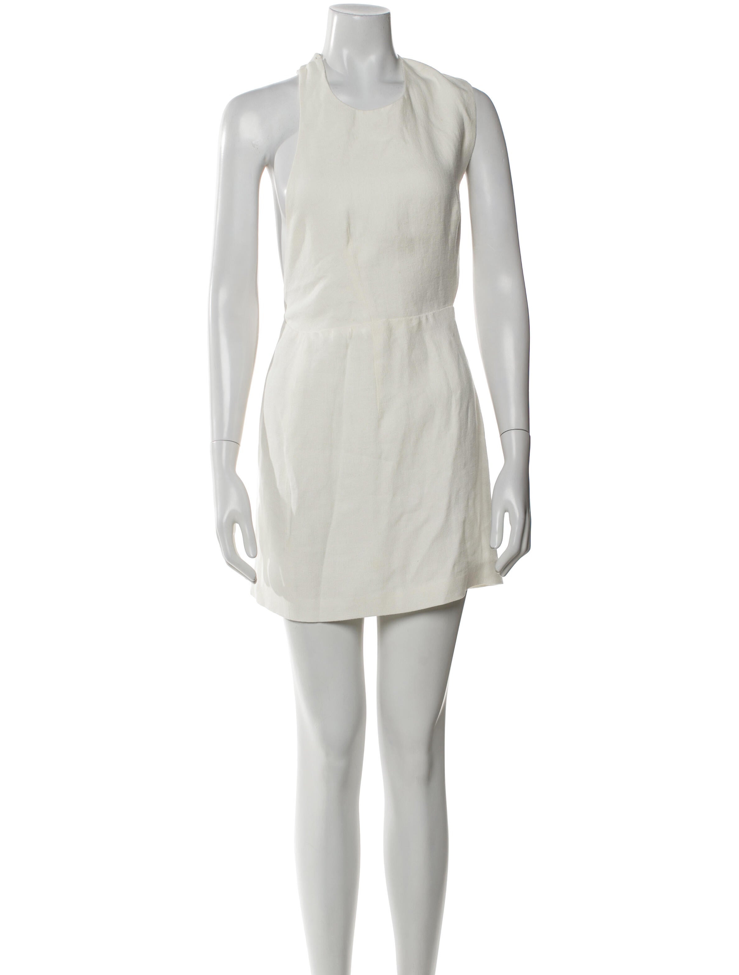 St. Agni Linen Mini Dress