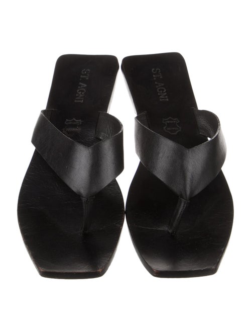 St. Agni Leather Slides