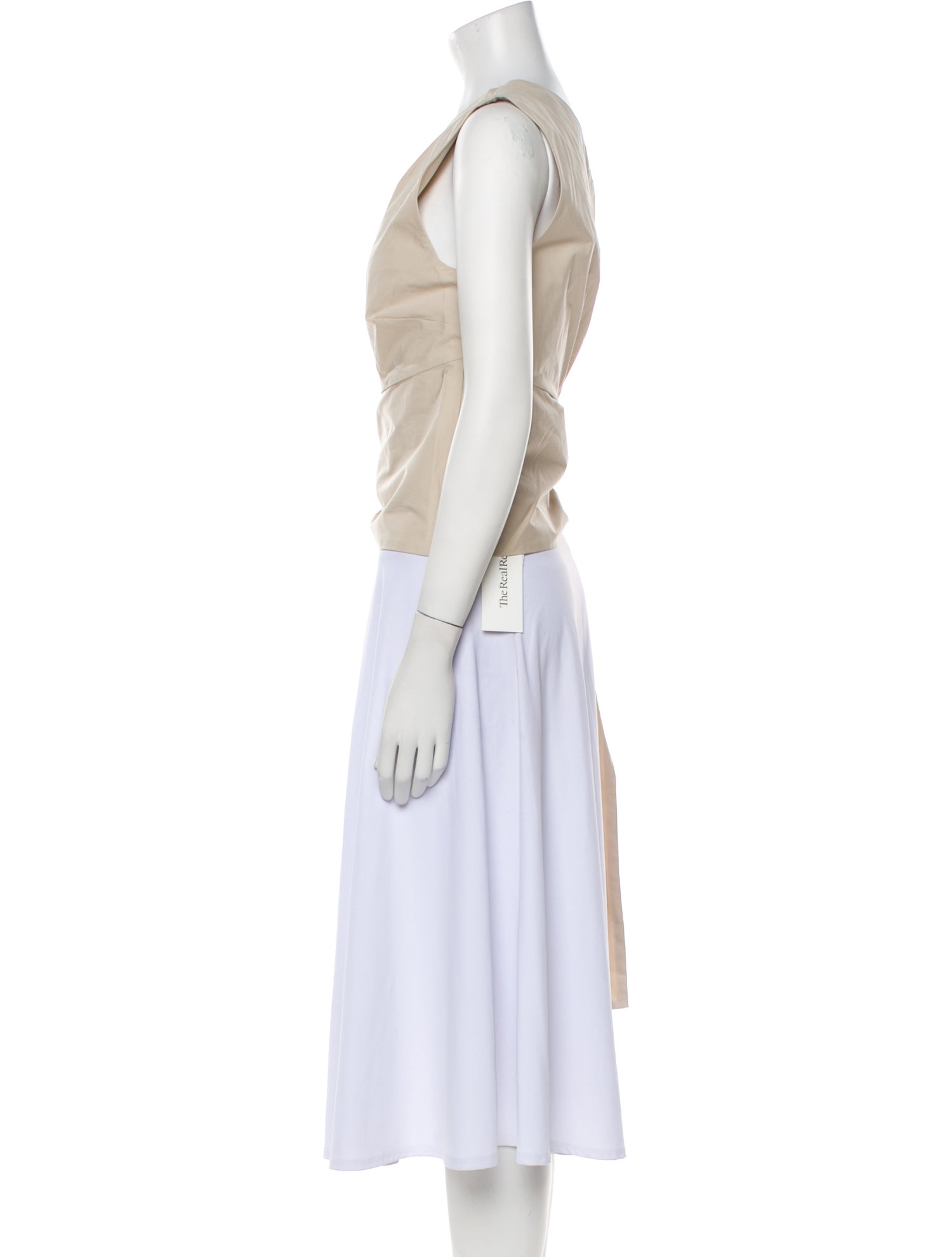 St. Agni One-Shoulder Sleeveless Crop Top w/ Tags