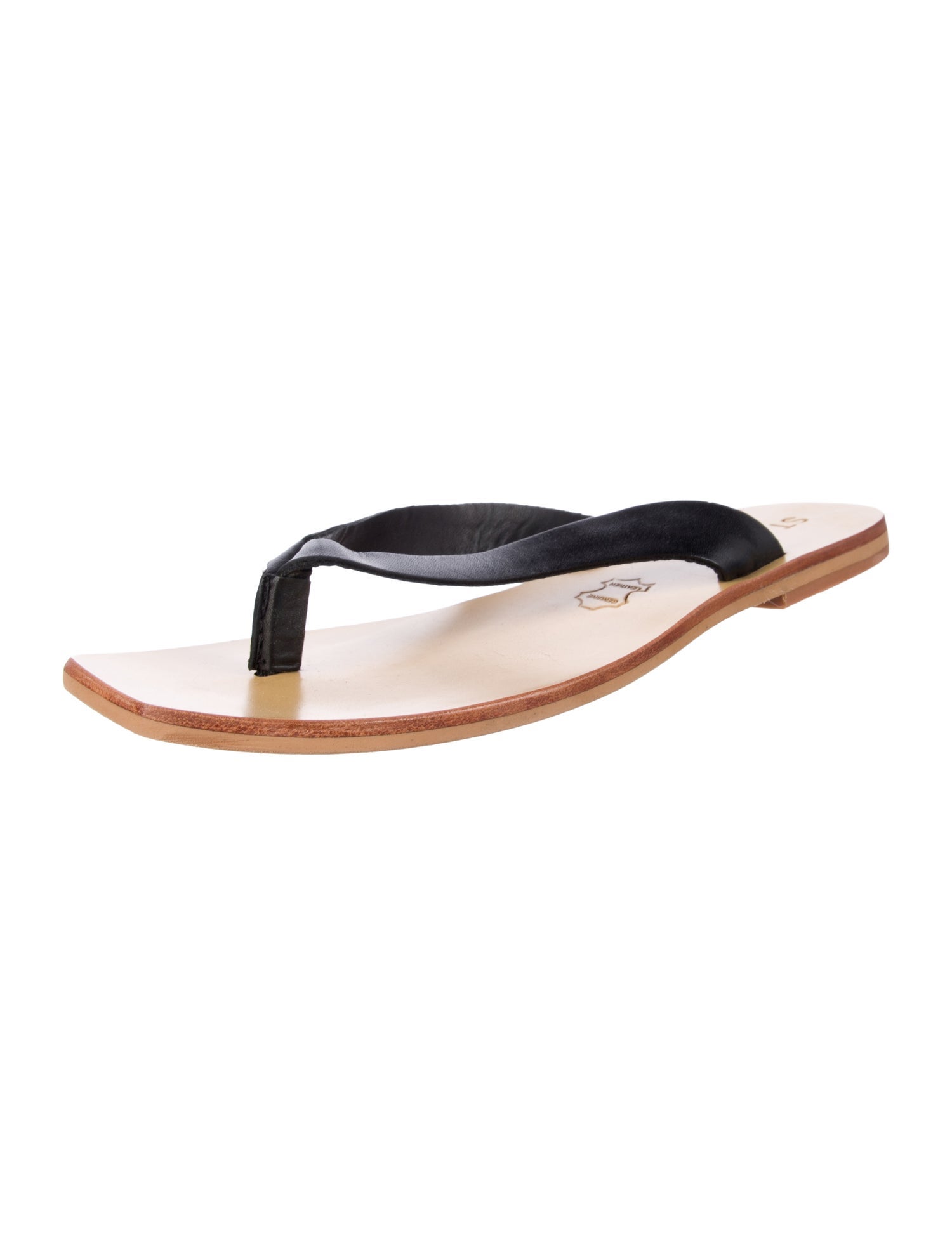 St. Agni Leather Slides