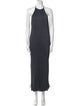St. Agni Halterneck Long Dress