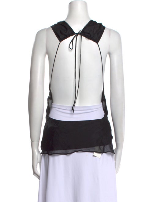 St. Agni Silk Scoop Neck Top