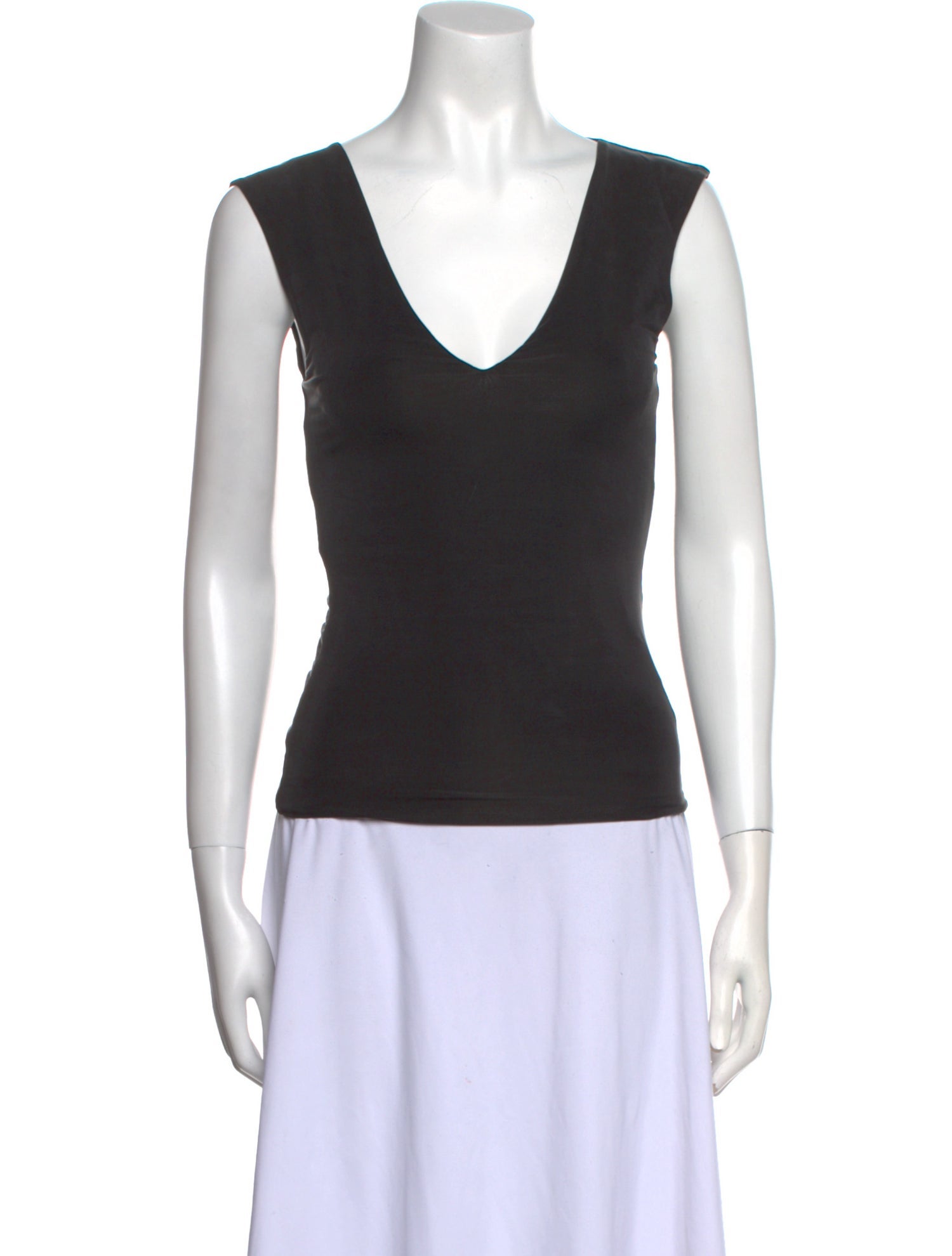 St. Agni V-Neck Sleeveless Top