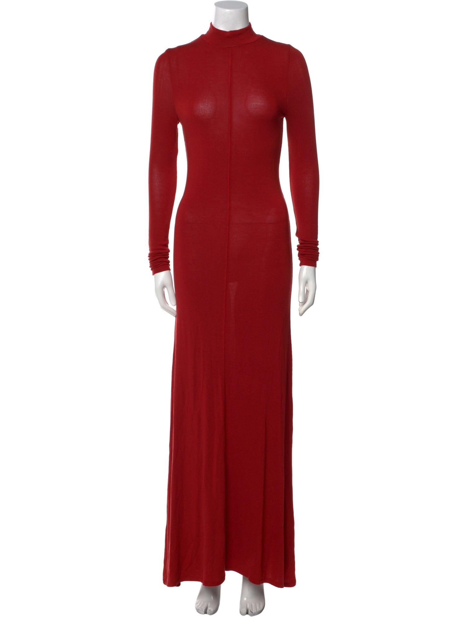 St. Agni Mock Neck Long Dress