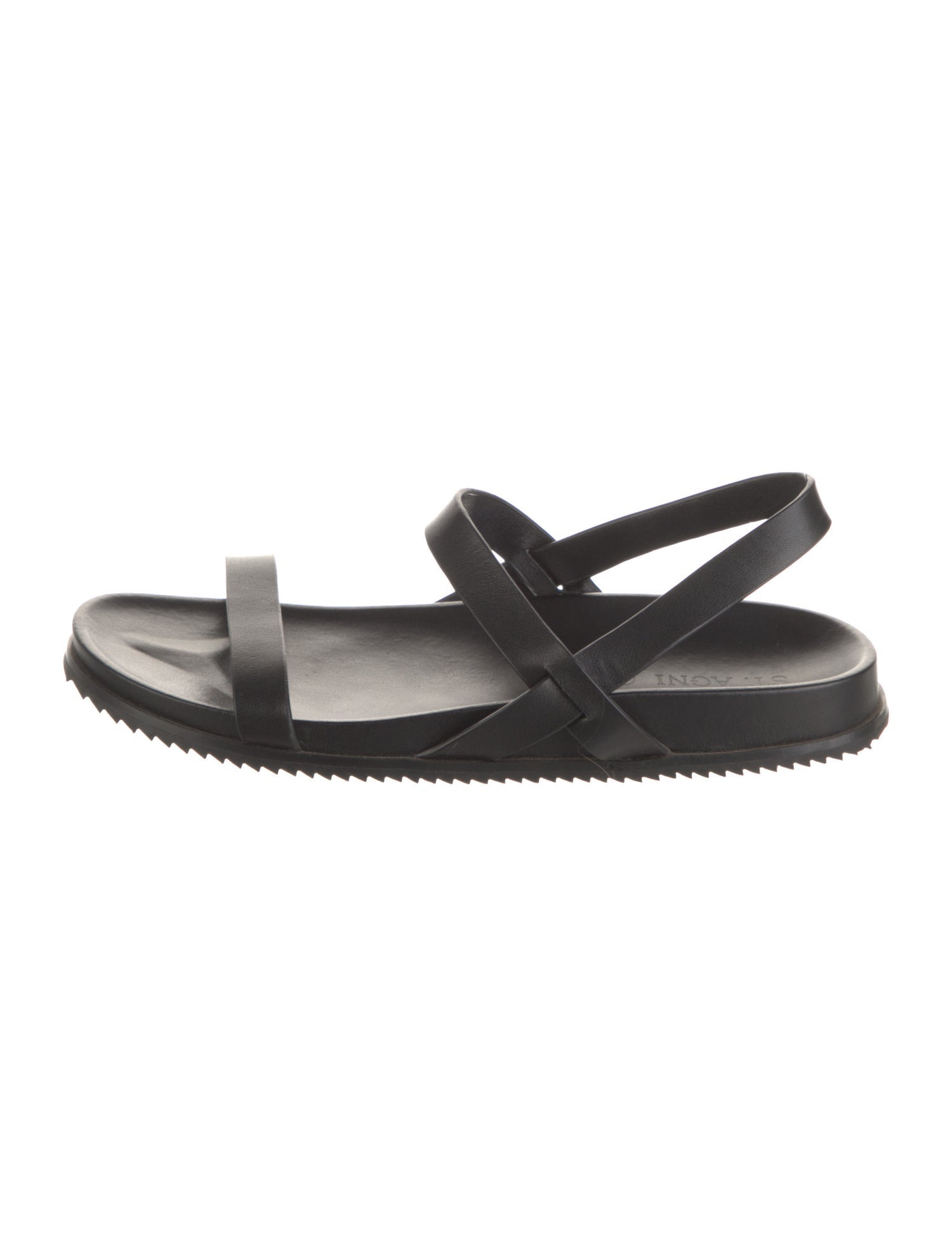 St. Agni Leather Slingback Sandals