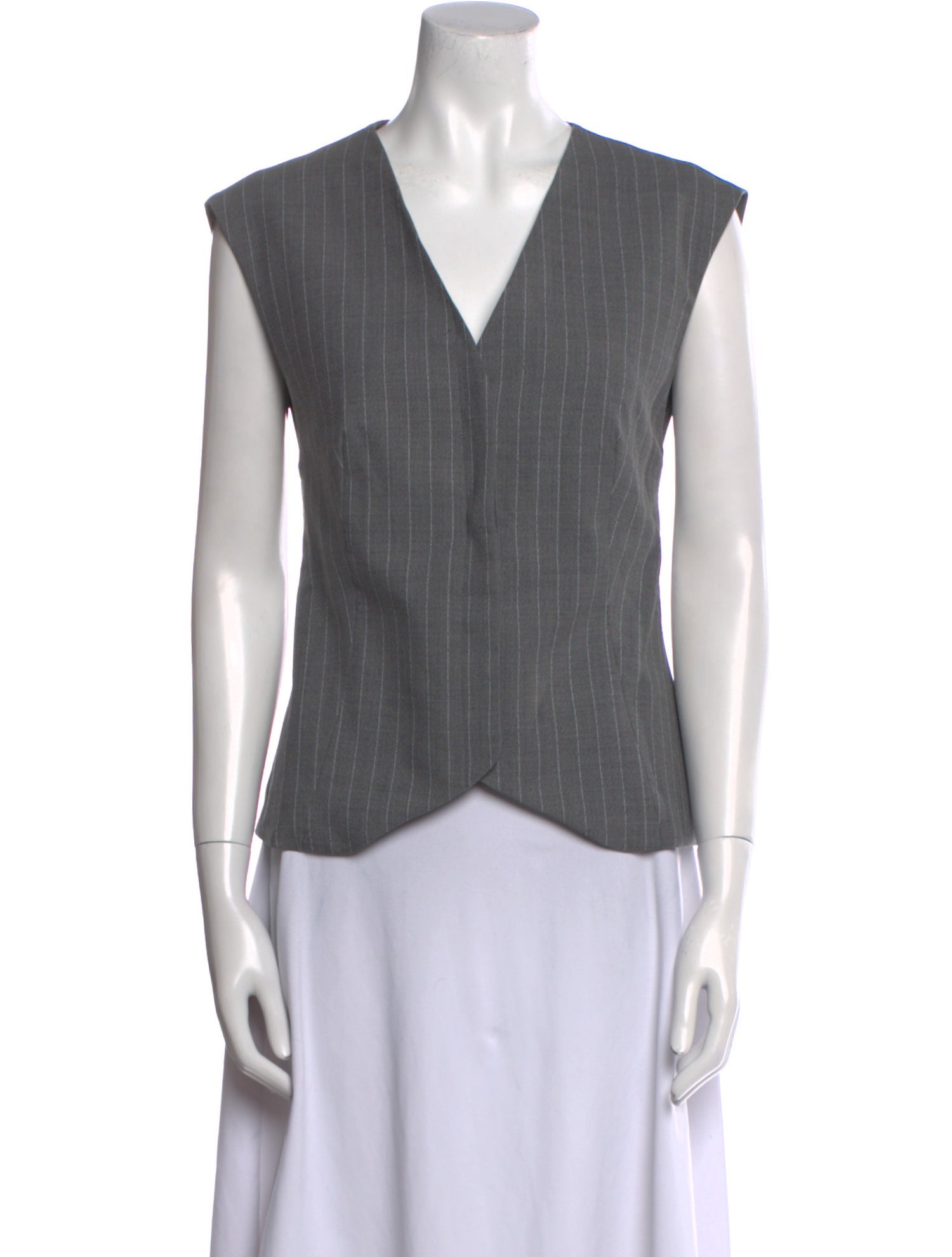 St. Agni Wool V-Neck Top