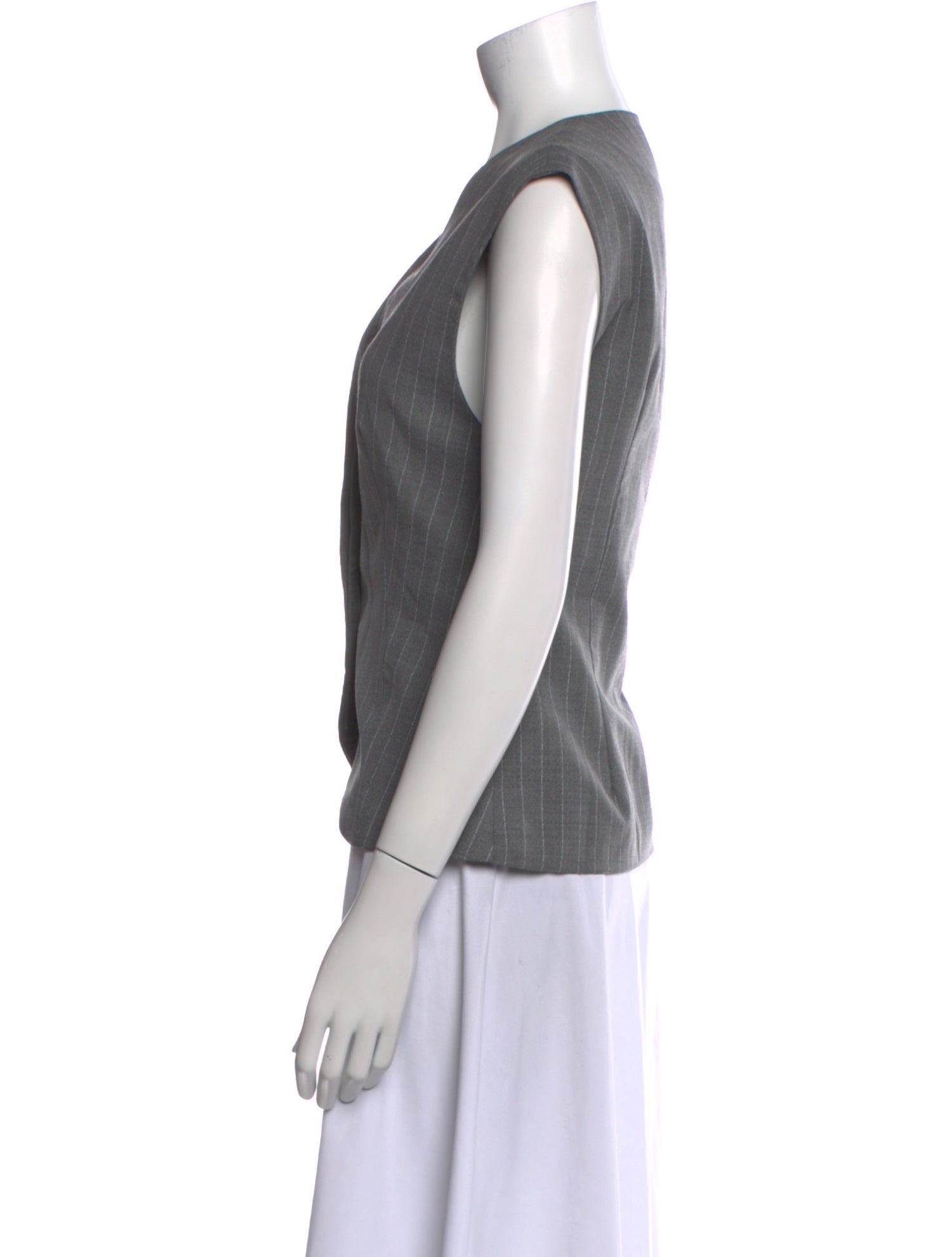 St. Agni Wool V-Neck Top