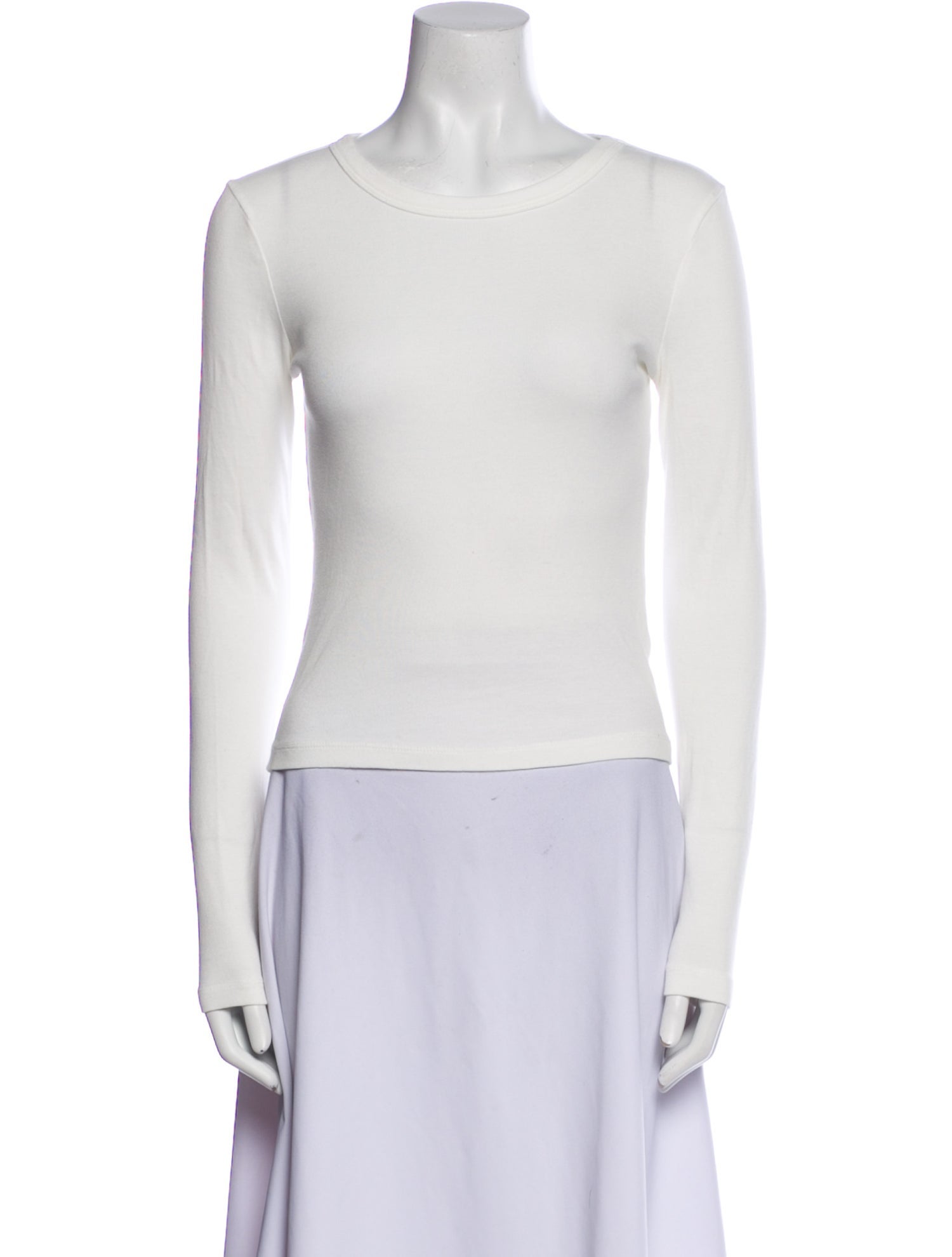 St. Agni Scoop Neck Long Sleeve Top
