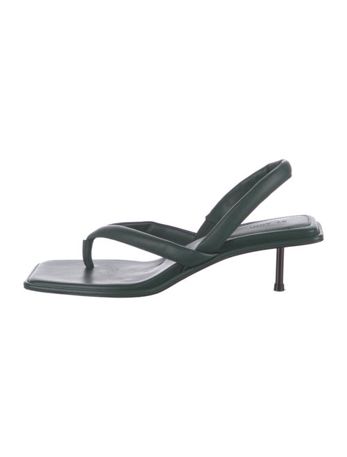 St. Agni Leather Slingback Sandals