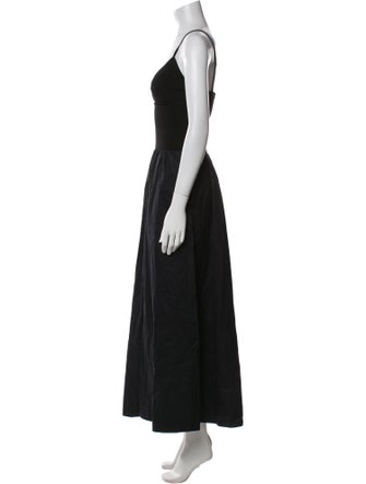St. Agni V-Neck Midi Length Dress