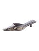 St. Agni Leather Animal Print Mules