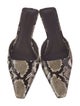 St. Agni Leather Animal Print Mules