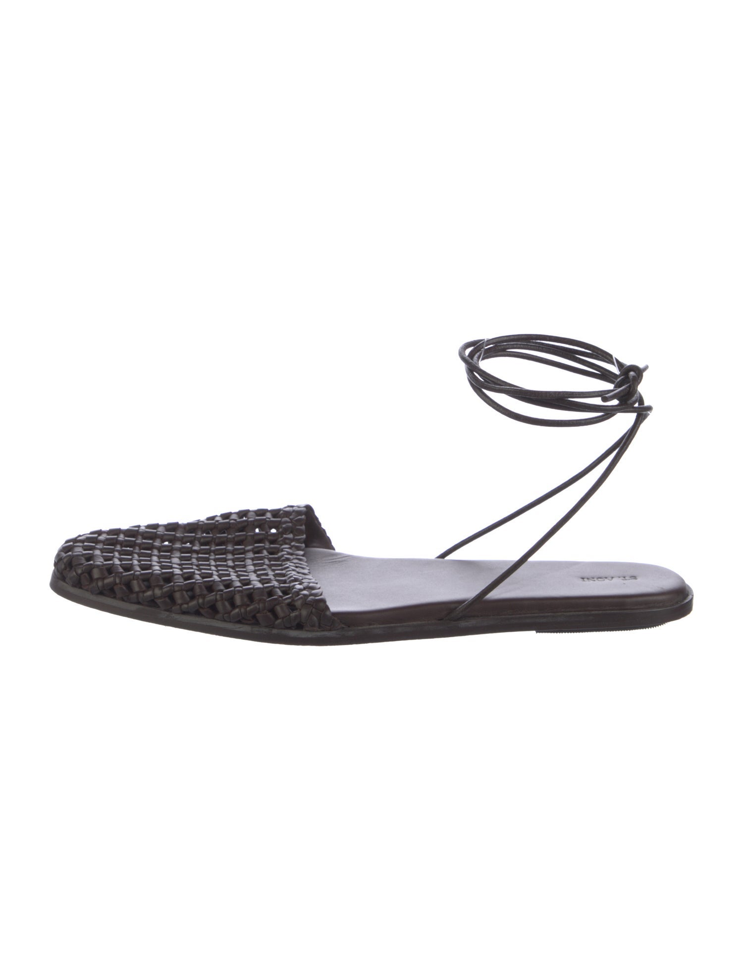 St. Agni Leather Slingback Flats