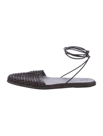 St. Agni Leather Slingback Flats