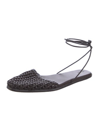 St. Agni Leather Slingback Flats