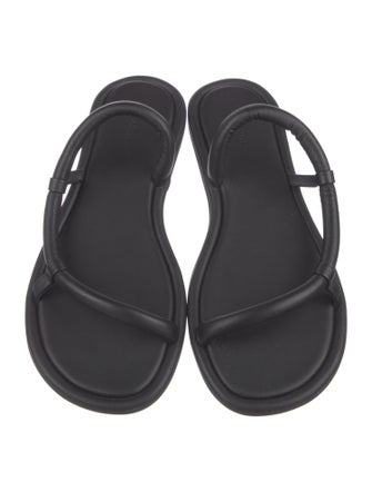 St. Agni Leather Slingback Sandals