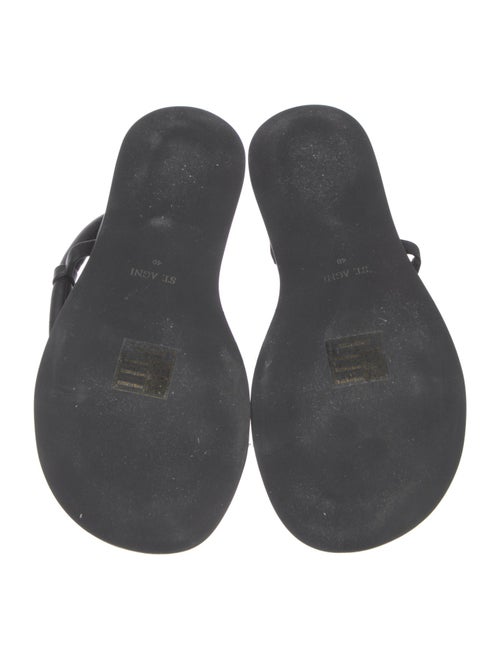St. Agni Leather Slingback Sandals