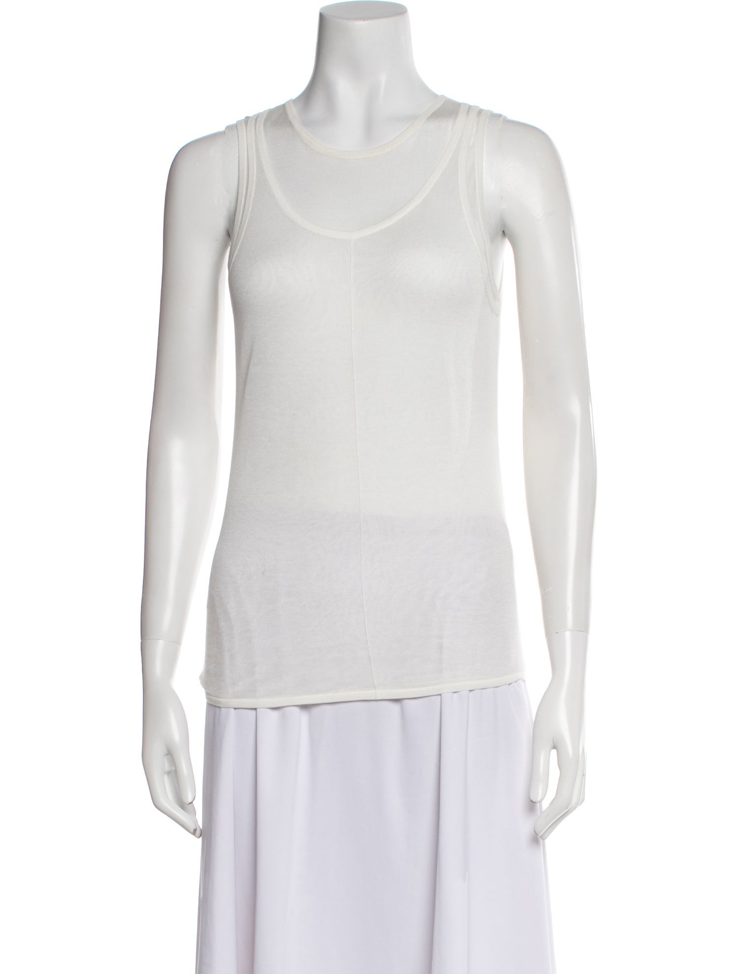 St. Agni Scoop Neck Sleeveless Top