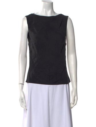 St. Agni Bateau Neckline Sleeveless Top