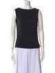 St. Agni Bateau Neckline Sleeveless Top