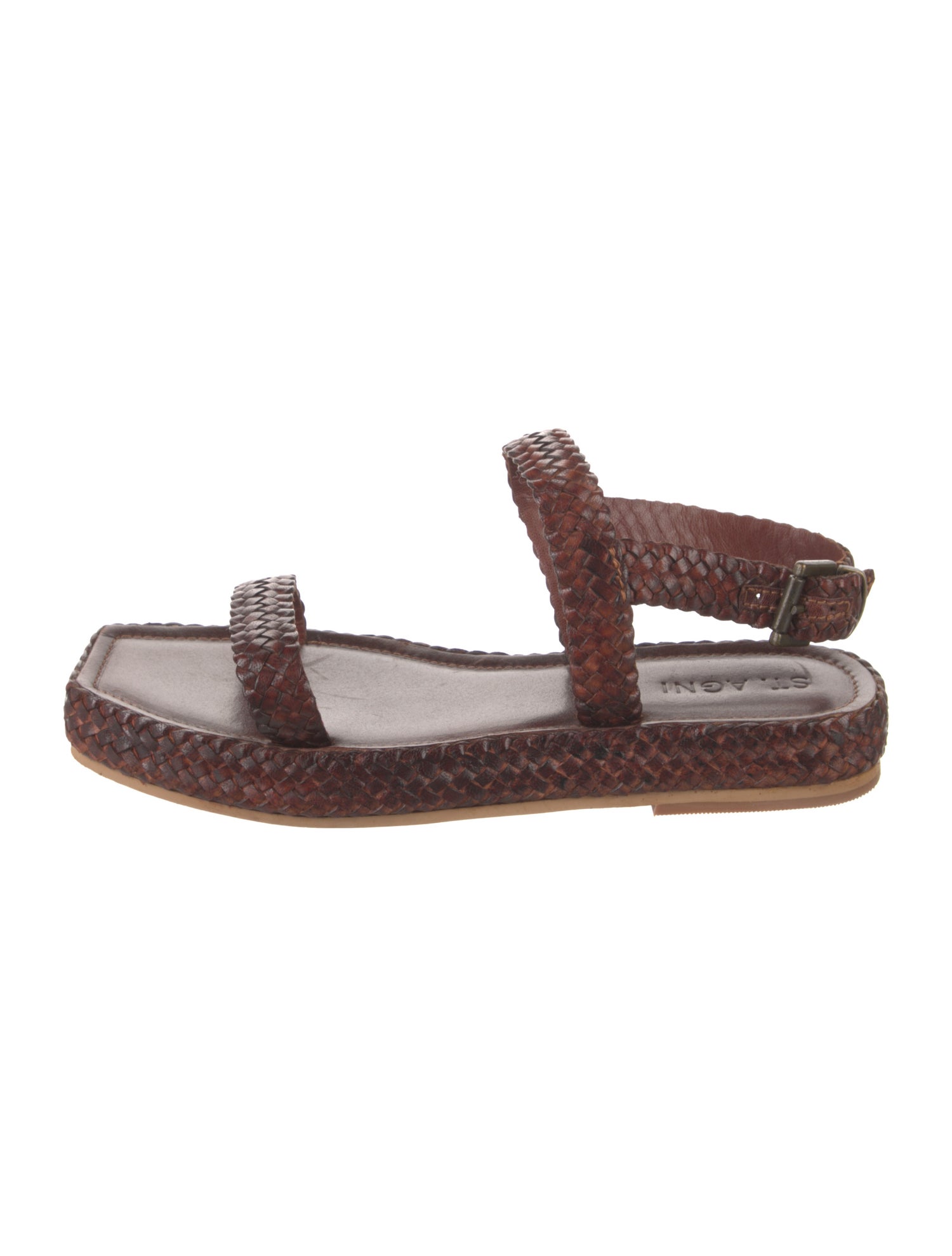 St. Agni Leather Braided Accents Espadrilles