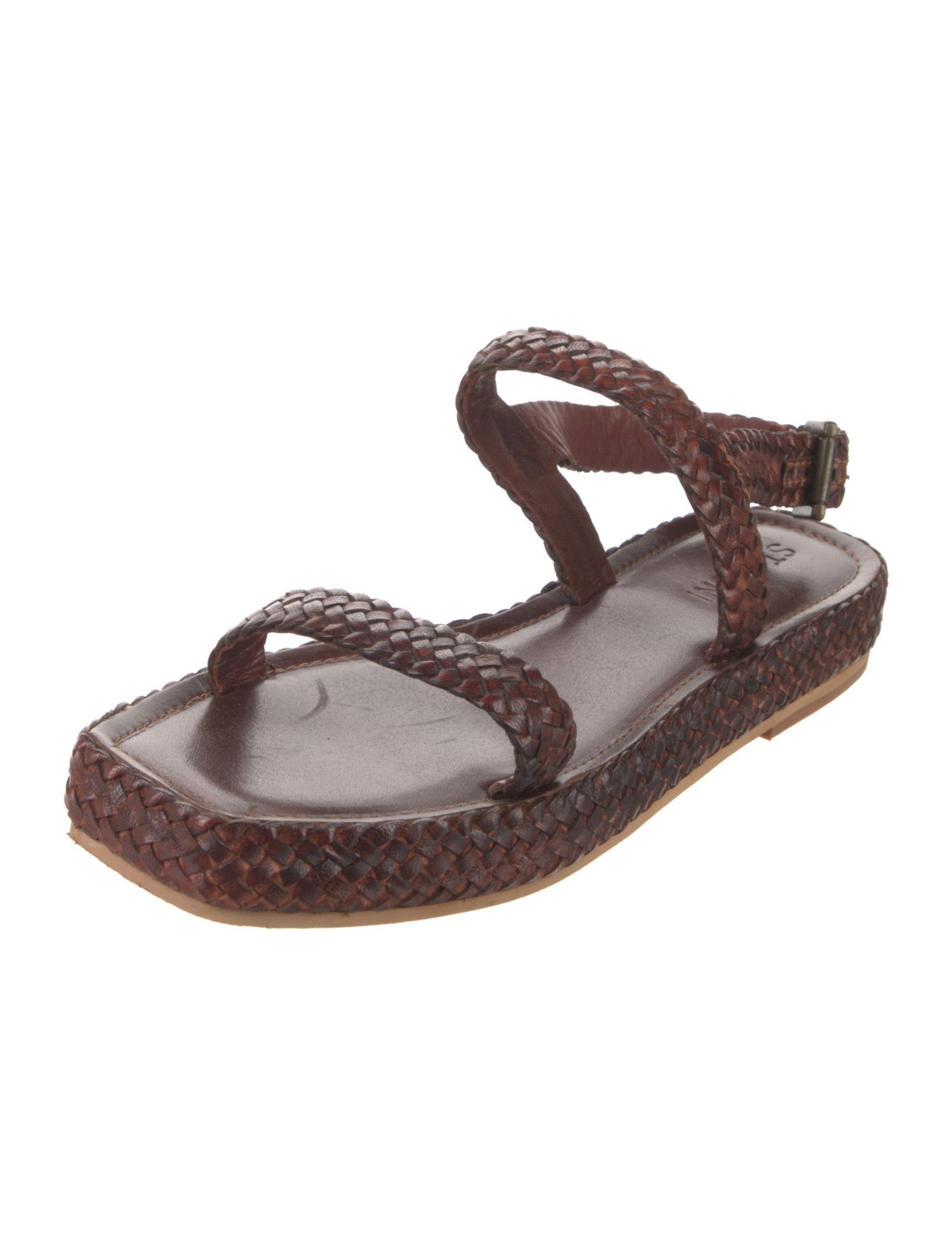 St. Agni Leather Braided Accents Espadrilles