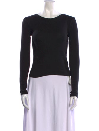 St. Agni Bateau Neckline Long Sleeve Top