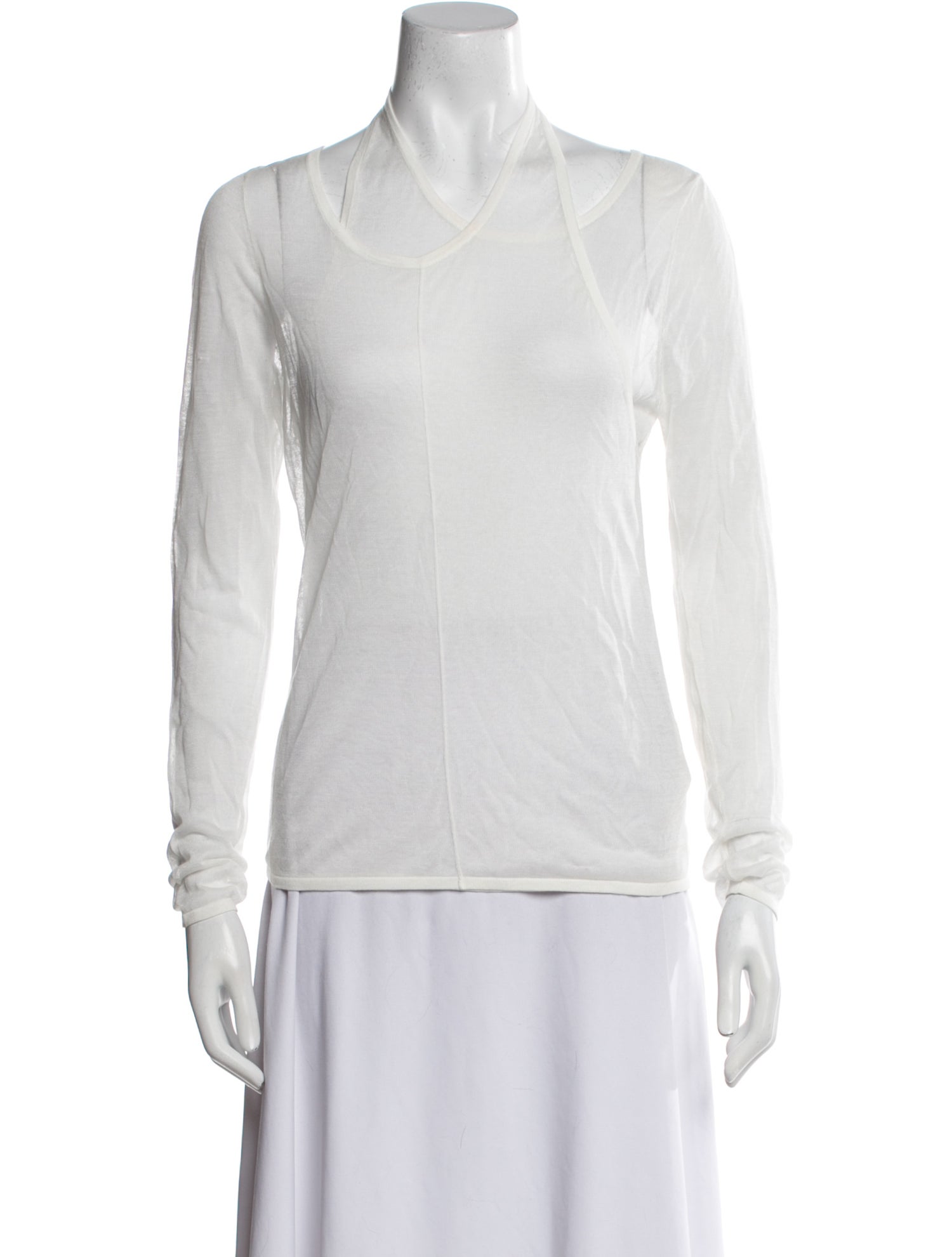 St. Agni V-Neck Long Sleeve Top