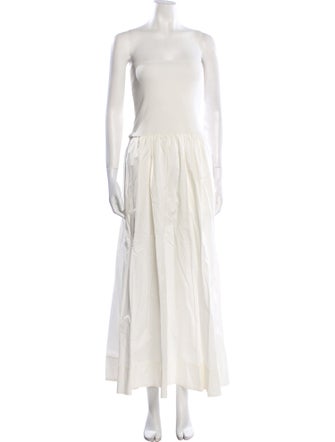 St. Agni Square Neckline Long Dress