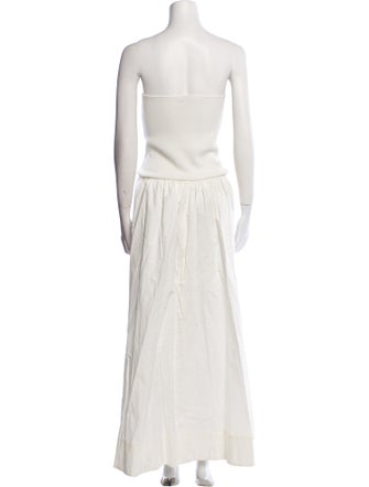 St. Agni Square Neckline Long Dress